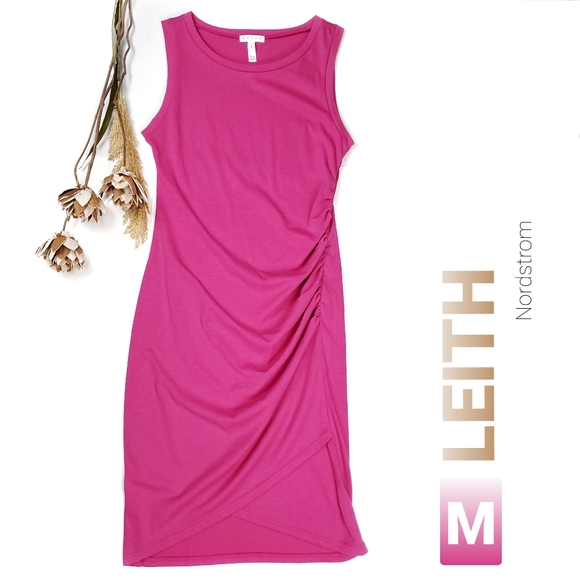 Leith Dresses & Skirts - LEiTH Nordstrom Pink Faux Wrap Rouged Dress M